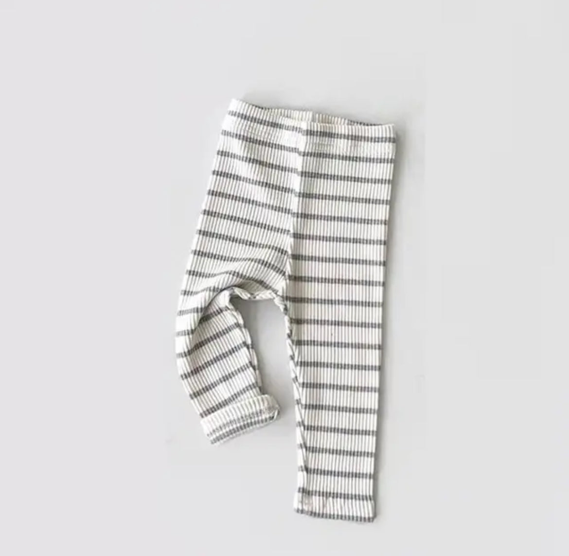 Grey striped leggings