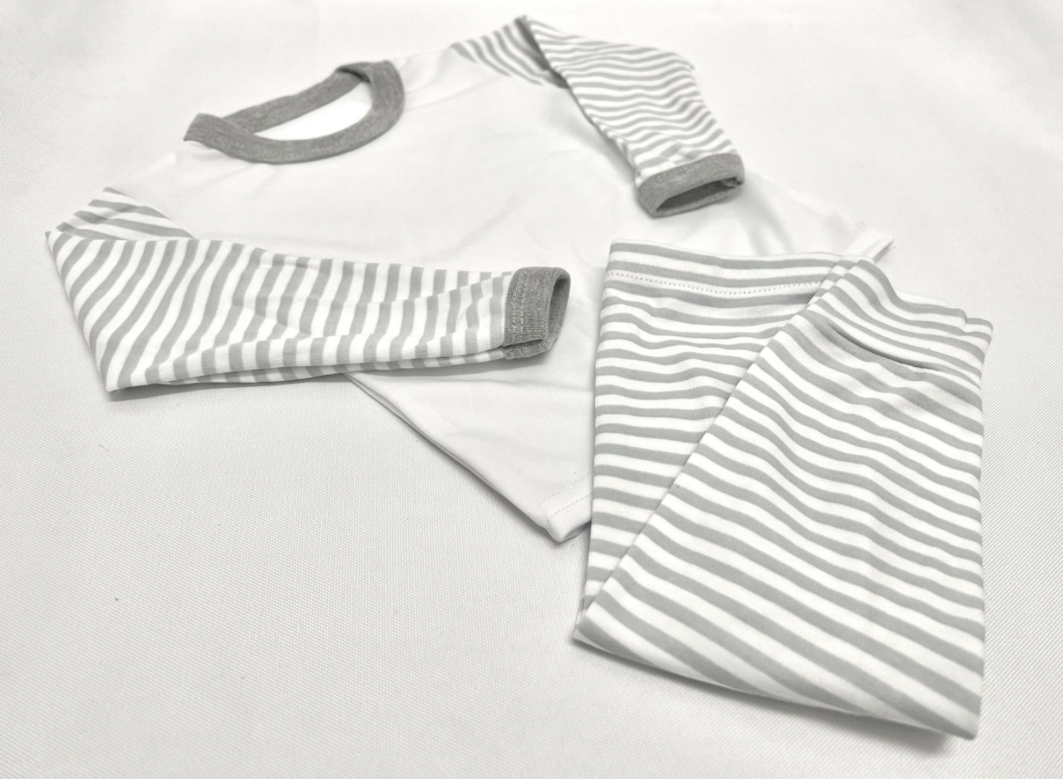 Grey stripe pyjamas