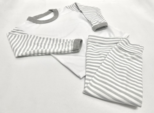 Grey stripe pyjamas