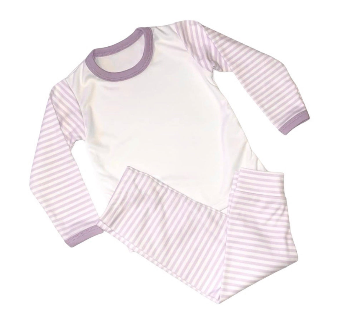 Lilac stripe pyjamas