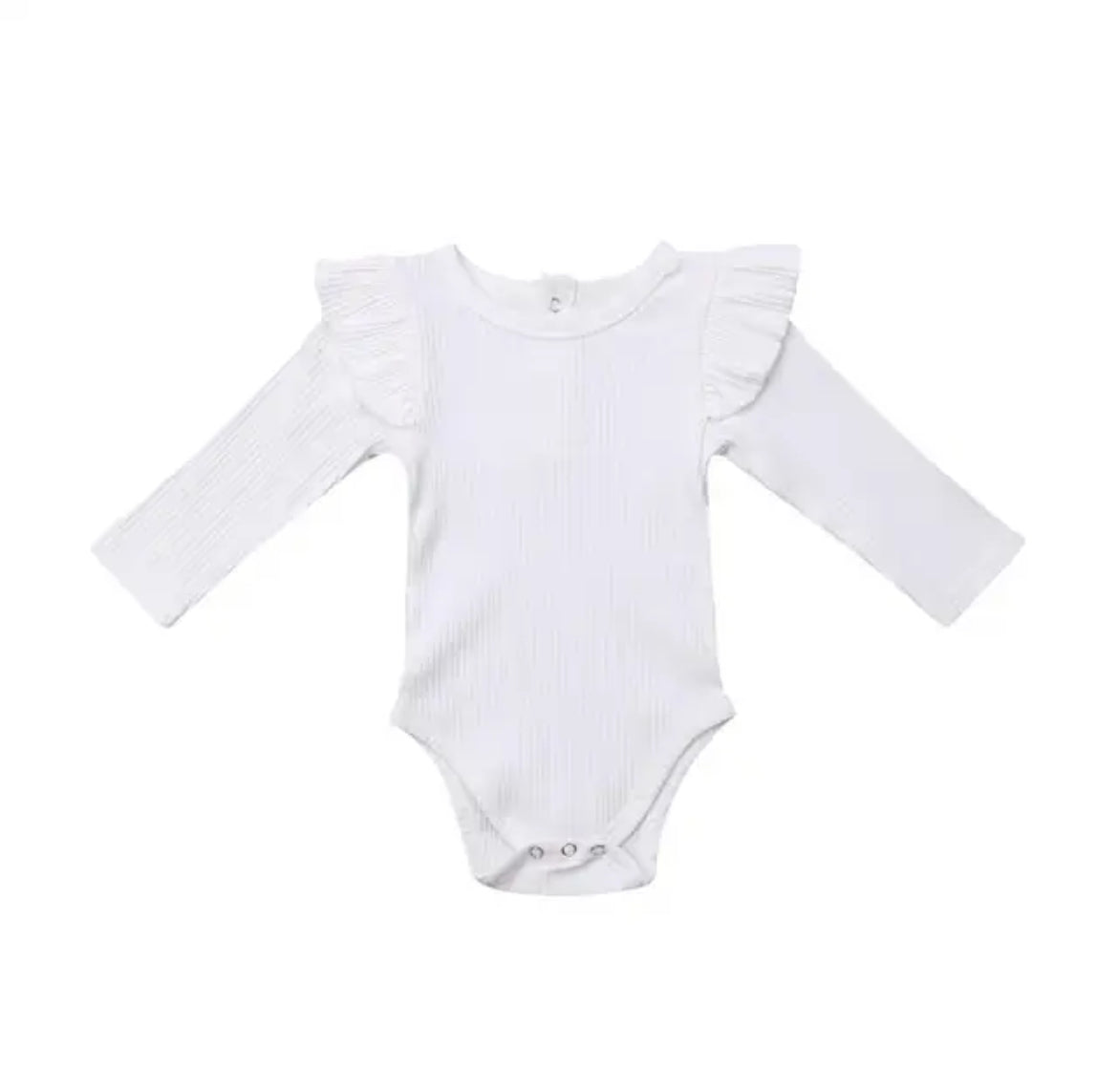 Ruffle sleeve romper