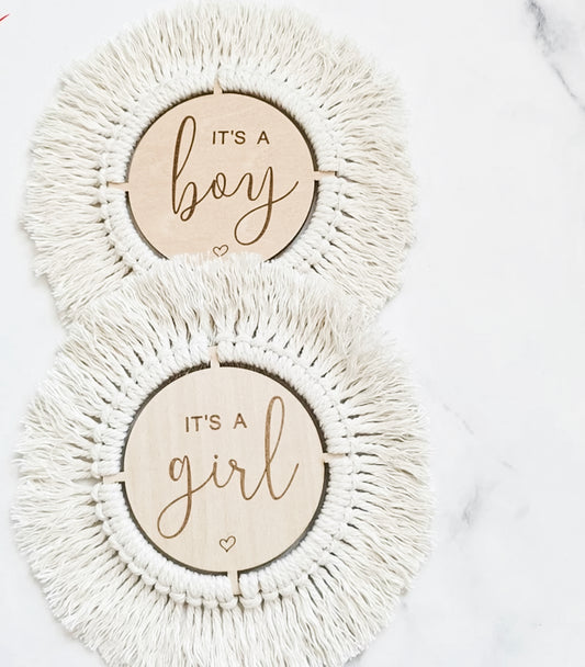 Gender Reveal Plaque